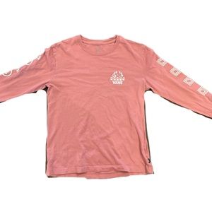 Vans Long Sleeve, Pink, Small